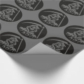 Tod mit Sense Geschenkpapier (Ecke)