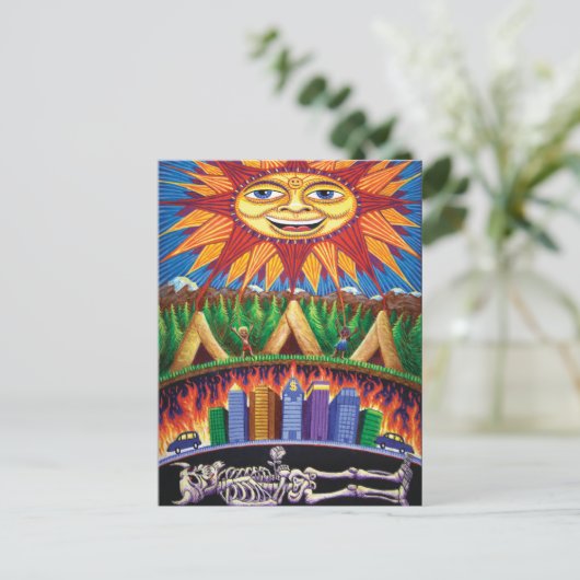 Tod n Rebirth Postkarte (Stehend Vorderseite)