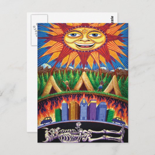 Tod n Rebirth Postkarte (Vorne/Hinten)