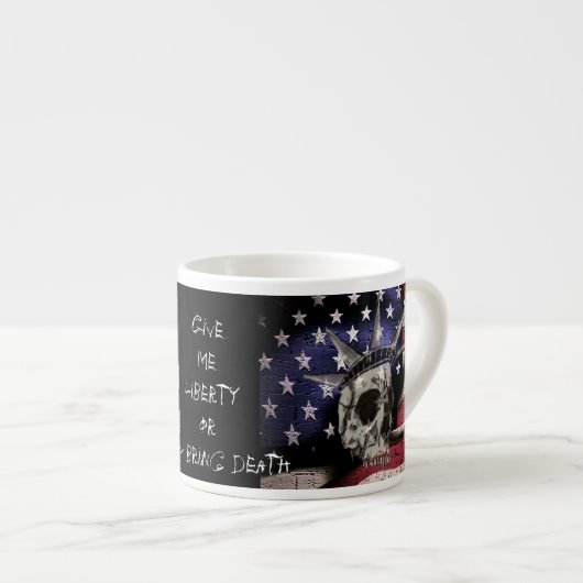 Tod oder Freiheit Espressotasse (Vorderseite Rechts)