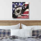 Tod oder Freiheit Leinwanddruck (Insitu (Schlafzimmer))