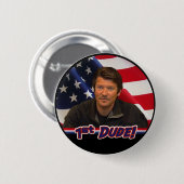 Tod Palin 1. Typ-Knopf! (NEU!) Button (Vorne & Hinten)