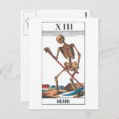 Tod Postkarte (Vorne/Hinten)