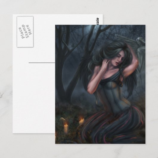 Tod Postkarte (Vorne/Hinten)