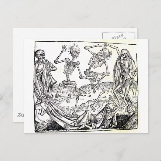 Tod Postkarte (Vorne/Hinten)