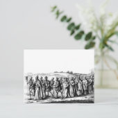 Tod Prozession Postkarte (Stehend Vorderseite)