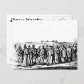 Tod Prozession Postkarte (Vorne/Hinten)