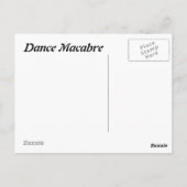 Tod Prozession Postkarte (Rückseite)