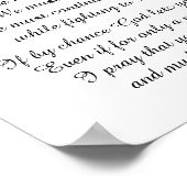 TOD SCHLICKT UNS WEG Gedicht Poster (Ecke)