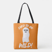 Tod, um Wild Funny Ghost Spirit Toon Tasche (Rückseite)