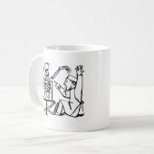 Tod und der Röntgenstrahl-Doktor circa 1951 Kaffeetasse (Vorderseite Links)