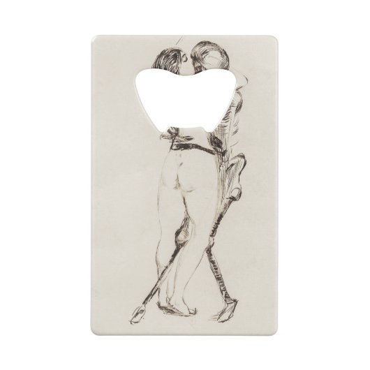 Tod und Frau (1894) von Edvard Munch Geldbeutel Flaschenöffner (Rückseite)