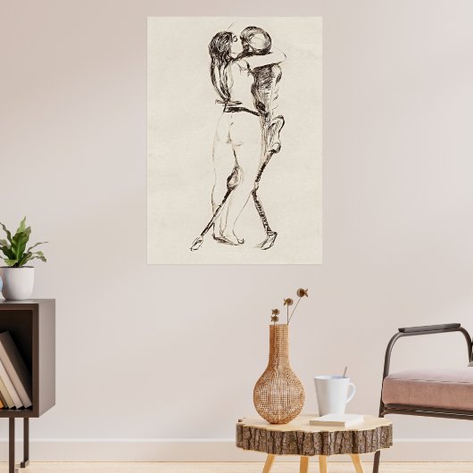 Tod und Frau: Munch's haunierende Elegance Poster (Wohnzimmer 3)