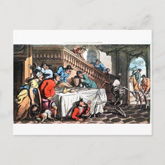 Tod und Fuchsjagd Postkarte (Vorderseite)