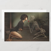 Tod und junge Frau Briefpapier (Vorne/Hinten)