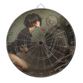 Tod und junge Frau Dartscheibe (vorne)