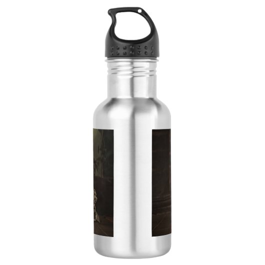 Tod und junge Frau Edelstahlflasche (Rückseite)