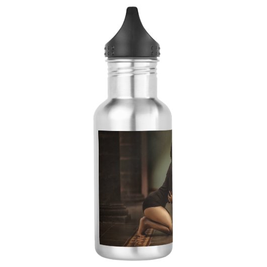 Tod und junge Frau Edelstahlflasche (Links)