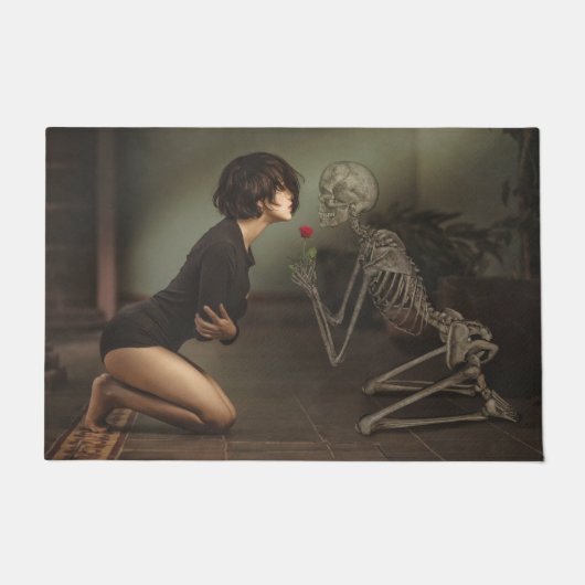 Tod und junge Frau Fußmatte (Vorderseite)