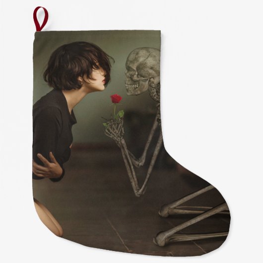 Tod und junge Frau Großer Weihnachtsstrumpf (Vorderseite)