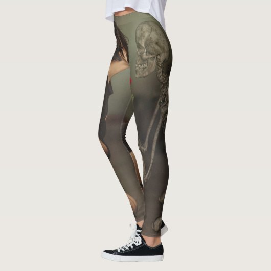 Tod und junge Frau Leggings (Links)