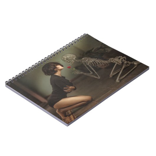 Tod und junge Frau Notizblock (Linke Seite)