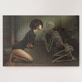 Tod und junge Frau Puzzle