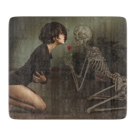 Tod und junge Frau Schneidebrett (Vorderseite)