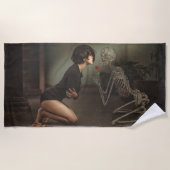 Tod und junge Frau Strandtuch (Vorderseite)