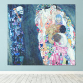 Tod und Leben, c.1911 (Öl auf Leinwand) Leinwanddruck (Insitu (Holzboden))
