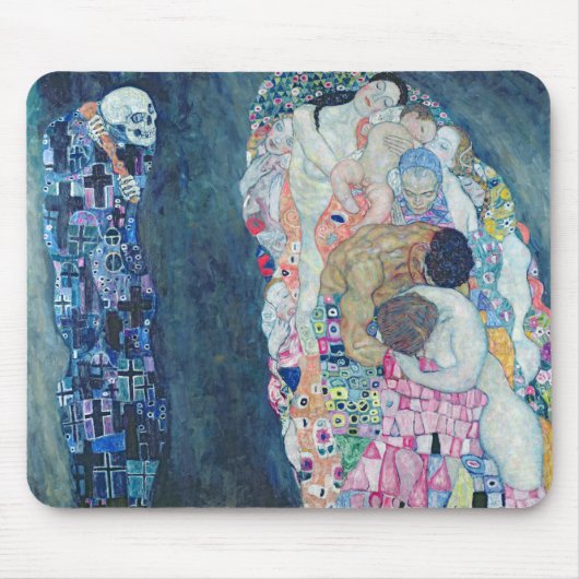Tod und Leben, c.1911 (Öl auf Leinwand) Mousepad (Vorne)