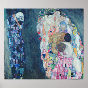 Tod und Leben, c.1911 (Öl auf Leinwand) Poster