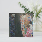 Tod und Leben durch Gustav Klimt Vintager Jugendst (Stehend Vorderseite)