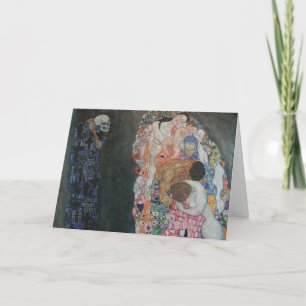 Tod und Leben durch Gustav Klimt Vintager Jugendst Karte