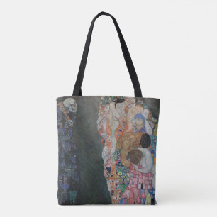 Tod und Leben durch Gustav Klimt Vintager Jugendst Tasche