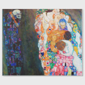 Tod und Leben, Gustav Klimt Geschenkpapier (Flach)