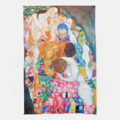 Tod und Leben, Gustav Klimt Geschirrtuch (Vertikal)