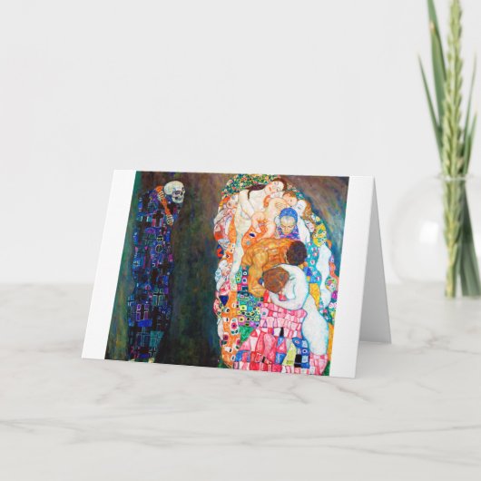 Tod und Leben, Gustav Klimt Karte (Vorderseite)