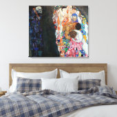 Tod und Leben | Gustav Klimt | Leinwanddruck (Insitu (Schlafzimmer))