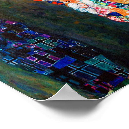 Tod und Leben, Gustav Klimt Poster (Ecke)