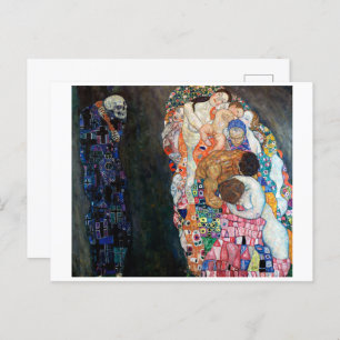 Tod und Leben   Gustav Klimt   Postkarte