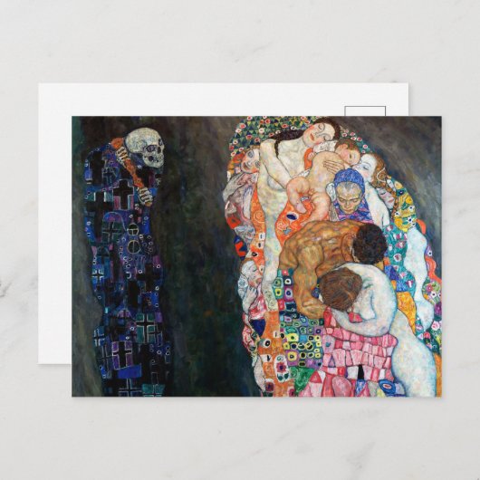Tod und Leben | Gustav Klimt | Postkarte (Vorne/Hinten)