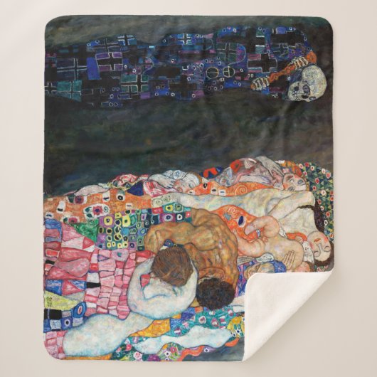 Tod und Leben | Gustav Klimt | Sherpadecke (Vorderseite)