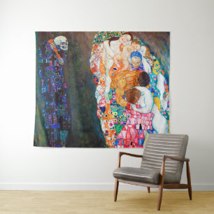 Tod und Leben, Gustav Klimt Wandteppich