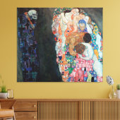 Tod und Leben von Gustav Klimt (c 1915) Leinwanddruck (Insitu (Wohnzimmer))