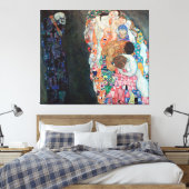 Tod und Leben von Gustav Klimt (c 1915) Leinwanddruck (Insitu (Schlafzimmer))