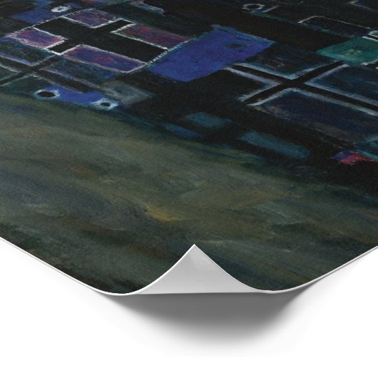 Tod und Leben von Gustav Klimt - Poster (Ecke)