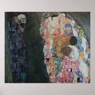 Tod und Leben von Gustav Klimt - Poster