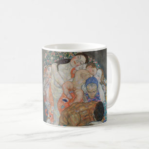Tod und Leben von Gustav Klimt Vintager Jugendstil Kaffeetasse