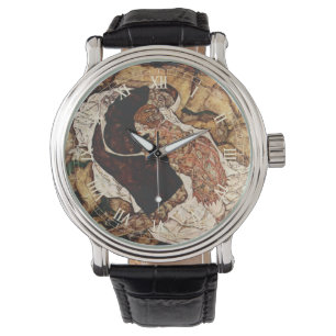 Tod und Maiden von Egon Schiele Armbanduhr